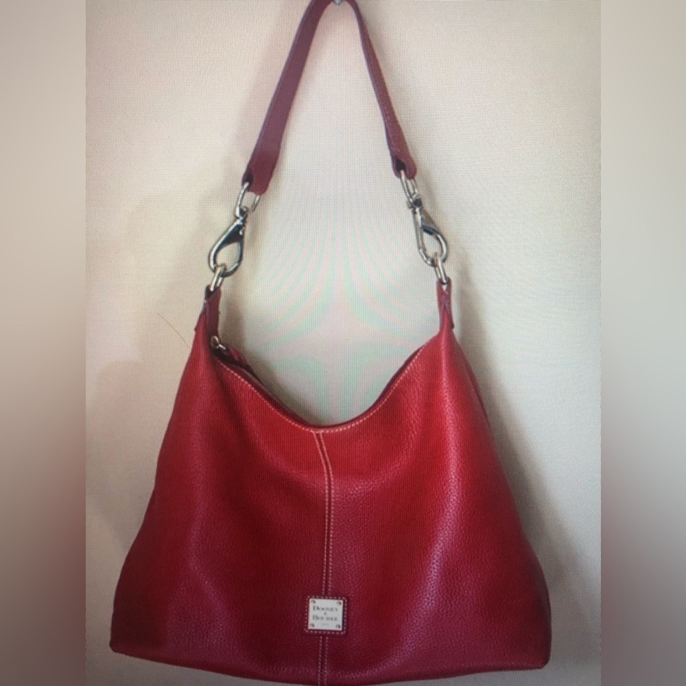 Dooney and Bourke Beautiful Juliette pebble leather shoulder or hobo bag